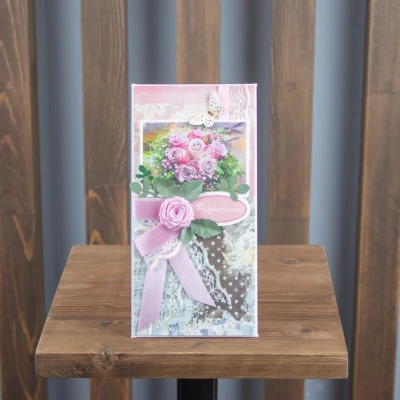 Конверт ручной работы "Поздравляю"