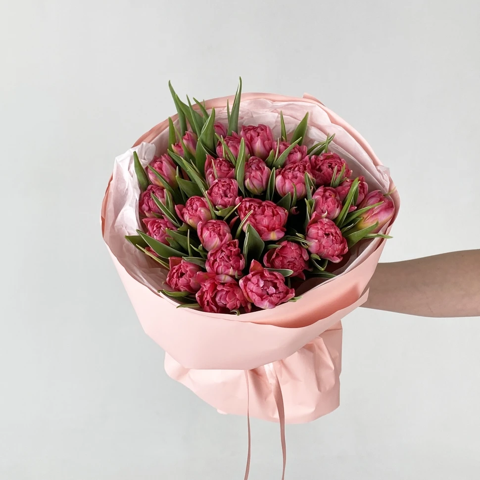 Букет из 25 тюльпанов