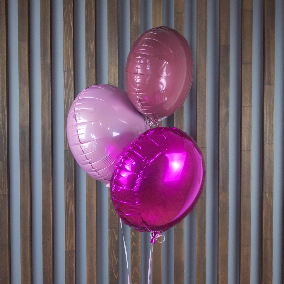 Шар фольгированный "Круг" с рисунком, без рисунка