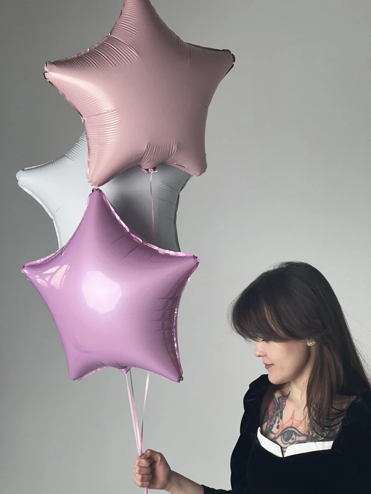 Шары звезды 3шт