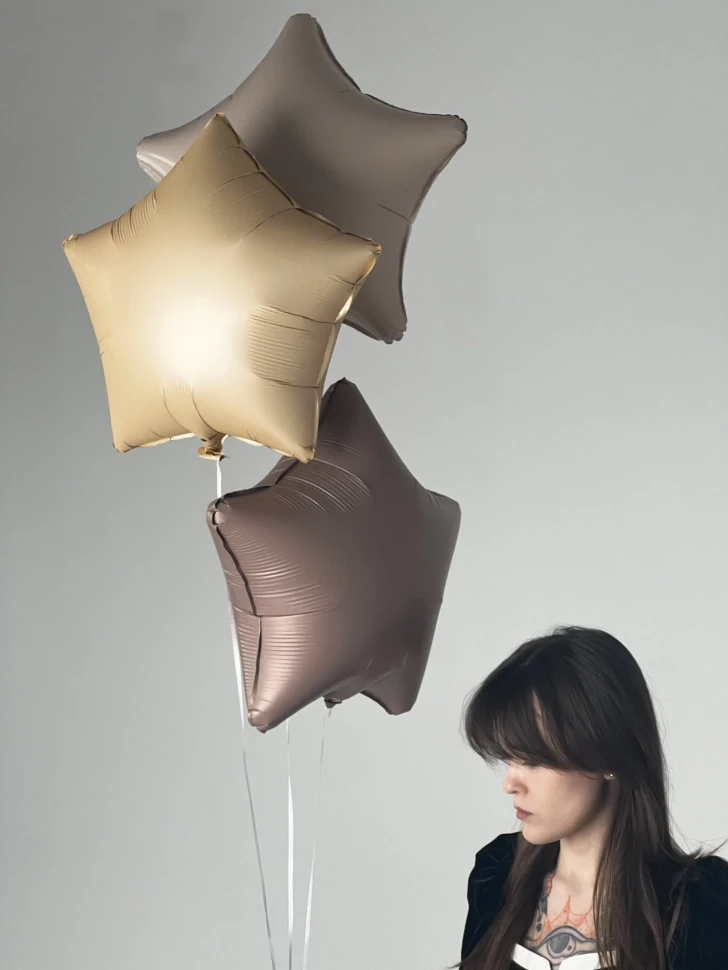 Шары звезды 3шт