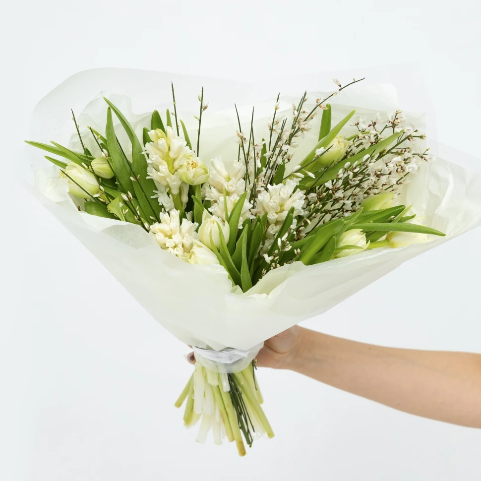 Букет из тюльпанов и гиацинтов