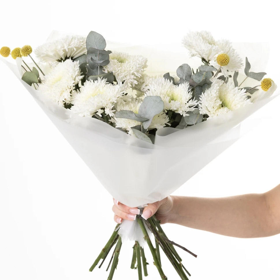 Букет из 9 хризантем